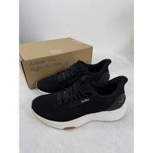 Kuru Womens Shoes Size 9.5 Wide Atom 2 Jet Black 9 1/2 9.5W Running Sneakers